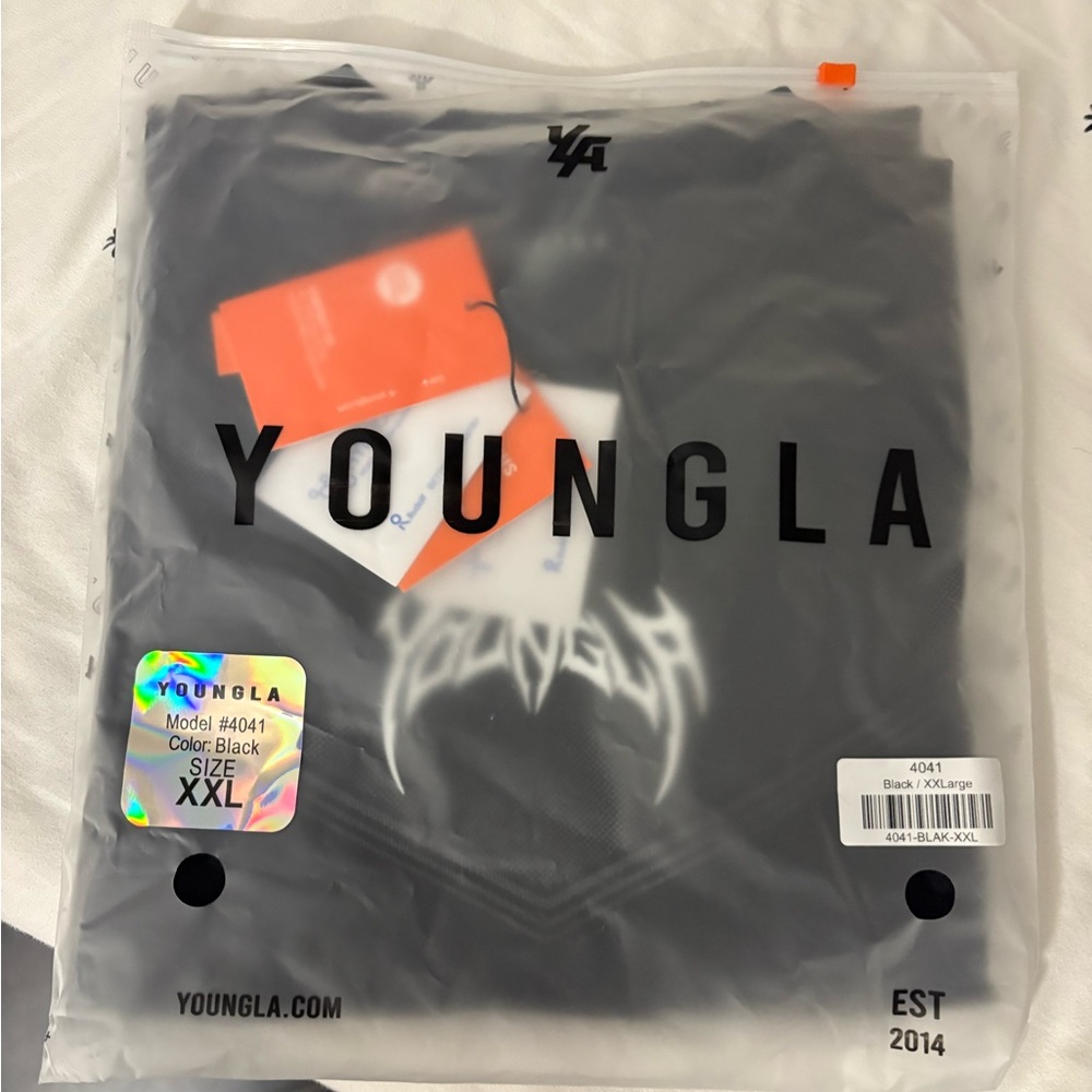 young LA warrior compression tee 4041 black size XXL